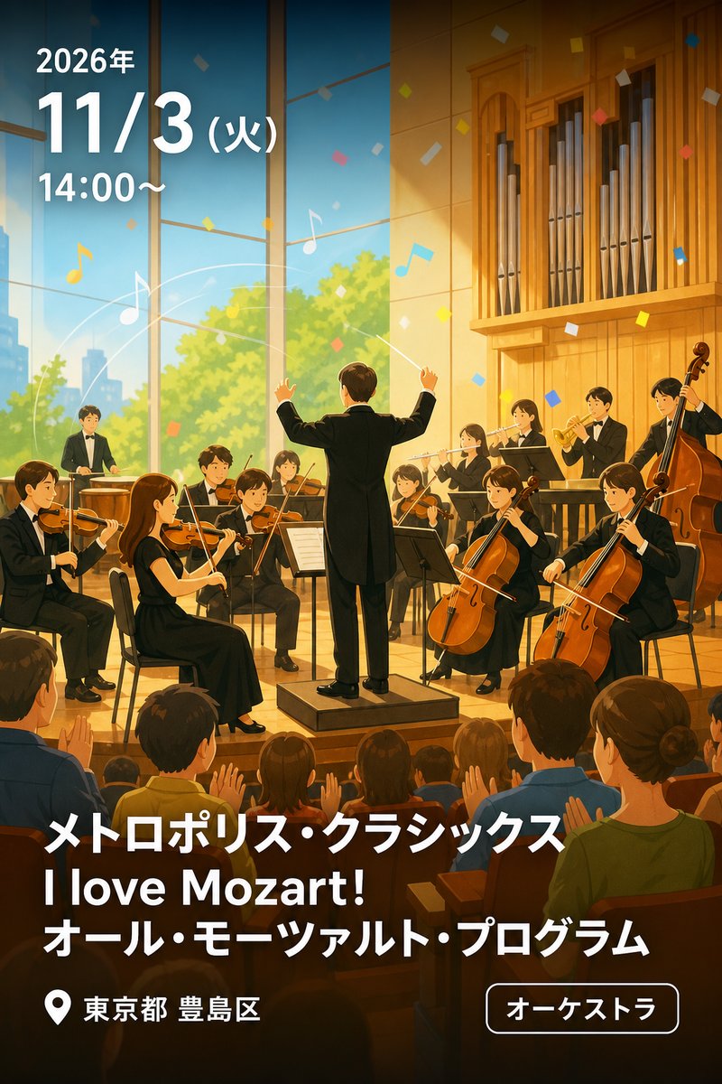 メトロポリス・クラシックス I love Mozart! オール・モーツァルト・プログラム