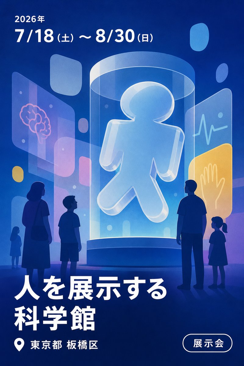 人を展示する科学館
