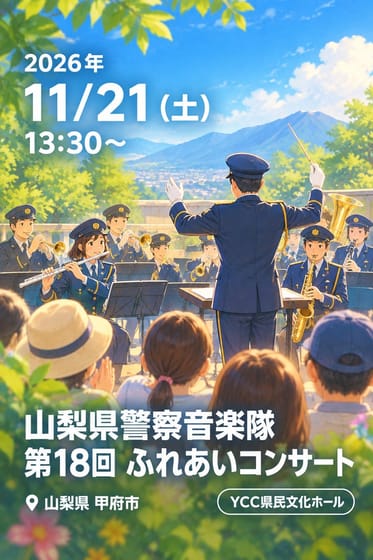 山梨県警察音楽隊 第18回 ふれあいコンサート