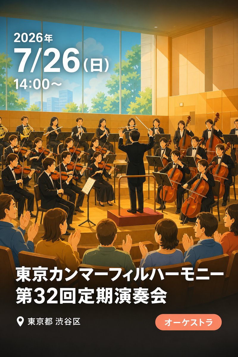 東京カンマーフィルハーモニー 第32回定期演奏会