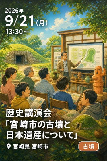 歴史講演会「宮崎市の古墳と日本遺産について」