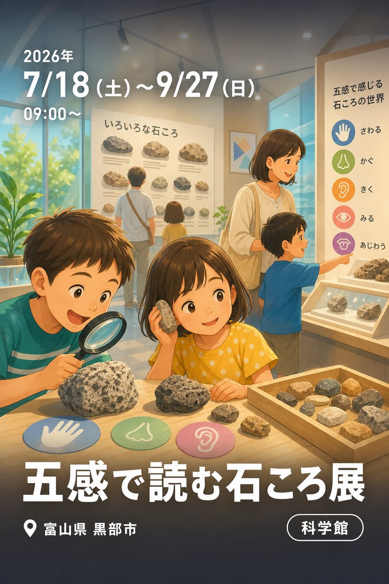 五感で読む石ころ展