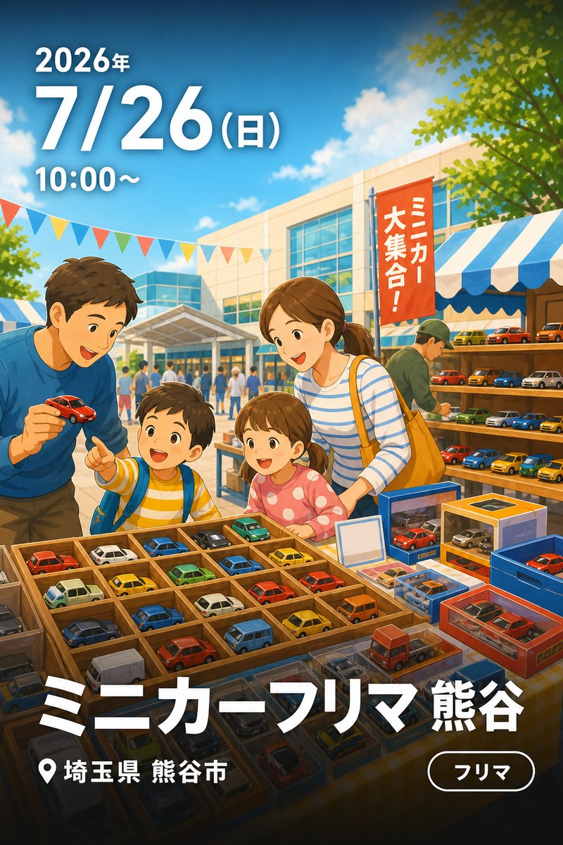 ミニカーフリマ 熊谷