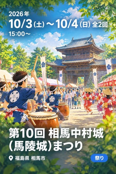第10回 相馬中村城(馬陵城)まつり