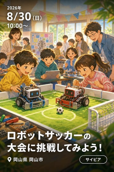 ロボットサッカーの大会に挑戦してみよう！