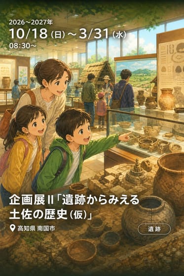 企画展Ⅱ「遺跡からみえる土佐の歴史（仮）」