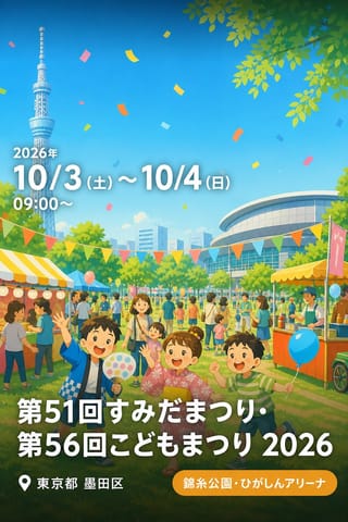 第51回すみだまつり・第56回こどもまつり 2026