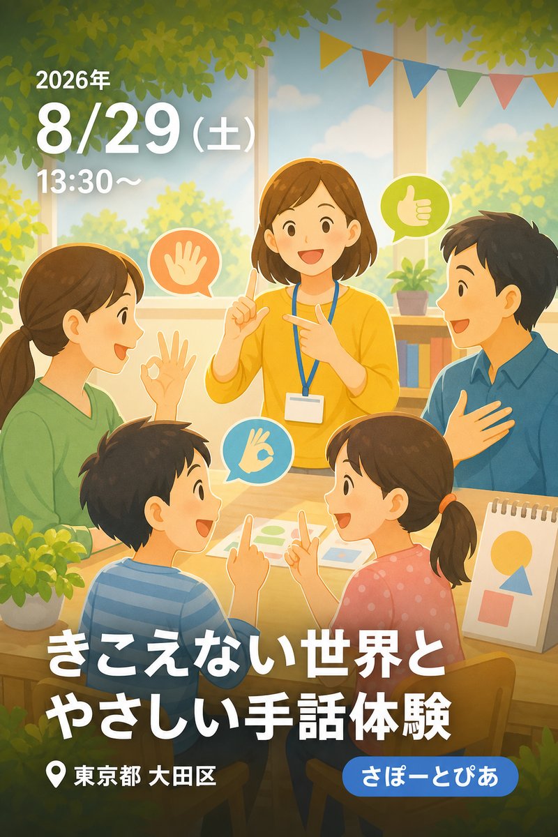きこえない世界とやさしい手話体験