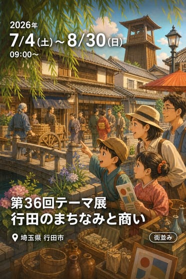 第36回テーマ展 行田のまちなみと商い
