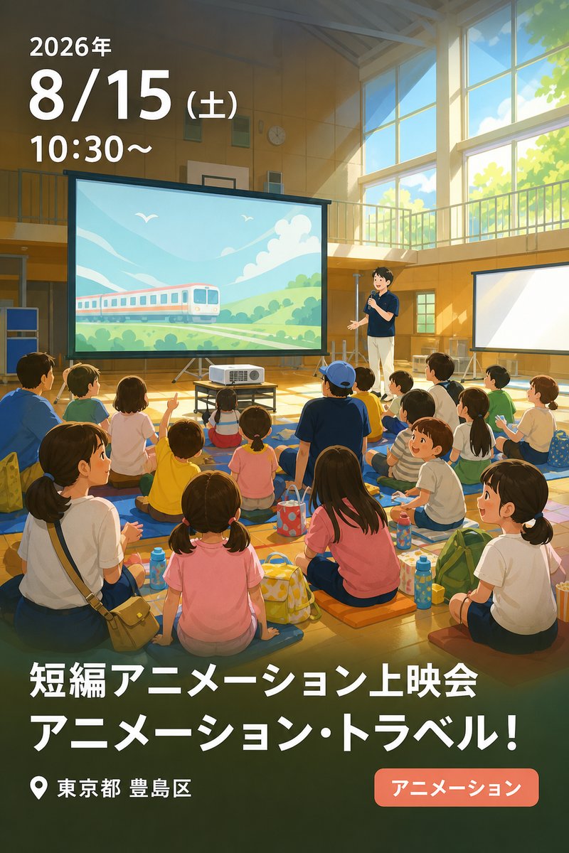 短編アニメーション上映会 アニメーション・トラベル！