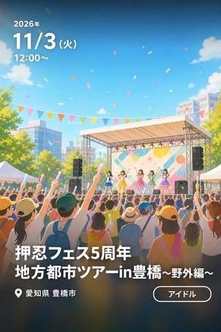押忍フェス5周年地方都市ツアーin豊橋〜野外編〜