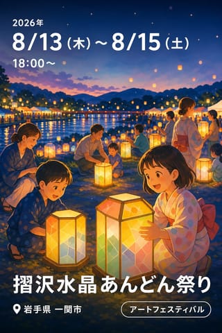 摺沢水晶あんどん祭り