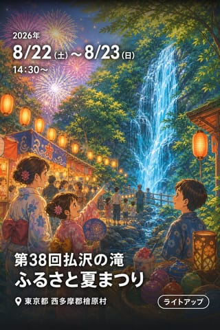 第38回払沢の滝ふるさと夏まつり