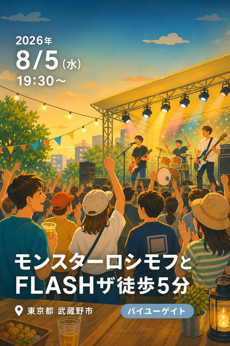 モンスターロシモフとFLASHザ徒歩5分