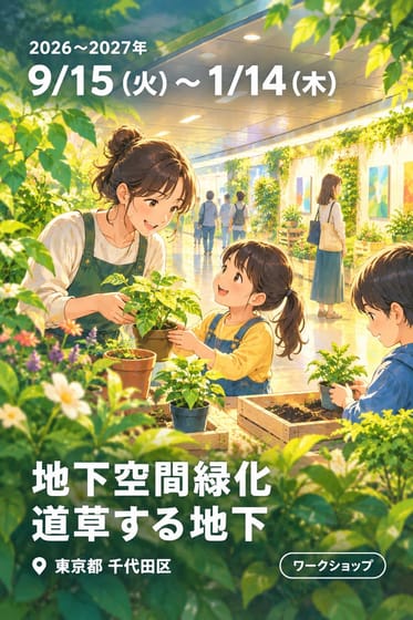 地下空間緑化 道草する地下