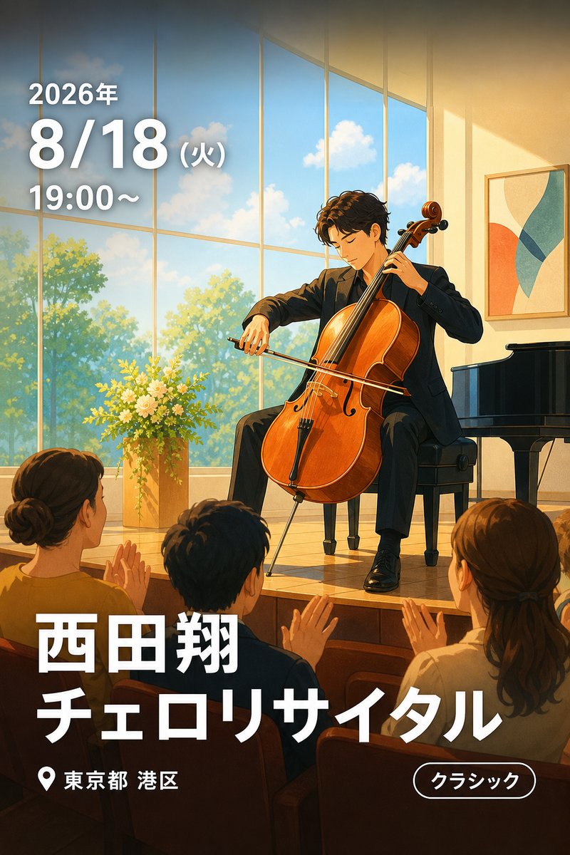 西田翔 チェロリサイタル
