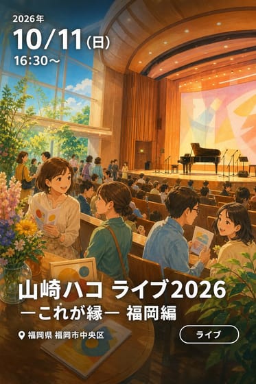 山崎ハコ ライブ2026 —これが縁— 福岡編