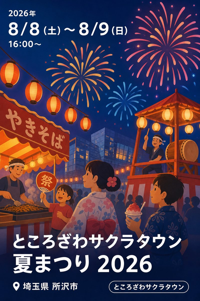 ところざわサクラタウン 夏まつり 2026