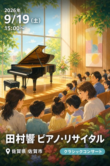 田村響 ピアノ・リサイタル