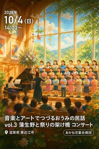 音楽とアートでつづるおうみの民話 vol.3 蒲生野と祭りの架け橋 コンサート