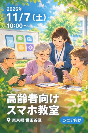 高齢者向けスマホ教室