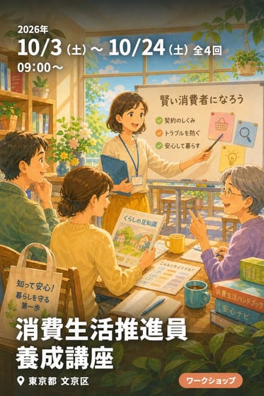 消費生活推進員 養成講座