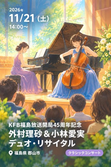 KFB福島放送開局45周年記念 外村理砂＆小林愛実 デュオ・リサイタル