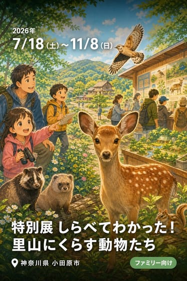 特別展 しらべてわかった！里山にくらす動物たち