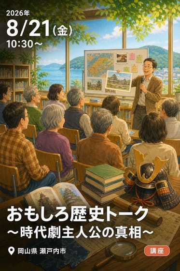 【瀬戸内市民図書館】おもしろ歴史トーク ～時代劇主人公の真相～