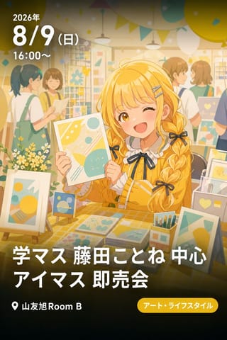 学マス 藤田ことね 中心 アイマス 即売会