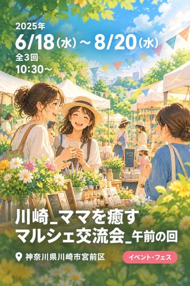 川崎_ママを癒すマルシェ交流会_午前の回