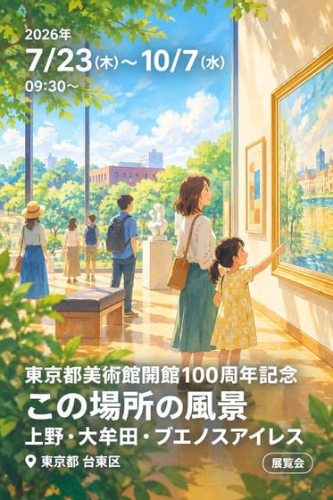 東京都美術館開館100周年記念 この場所の風景 上野・大牟田・ブエノスアイレス