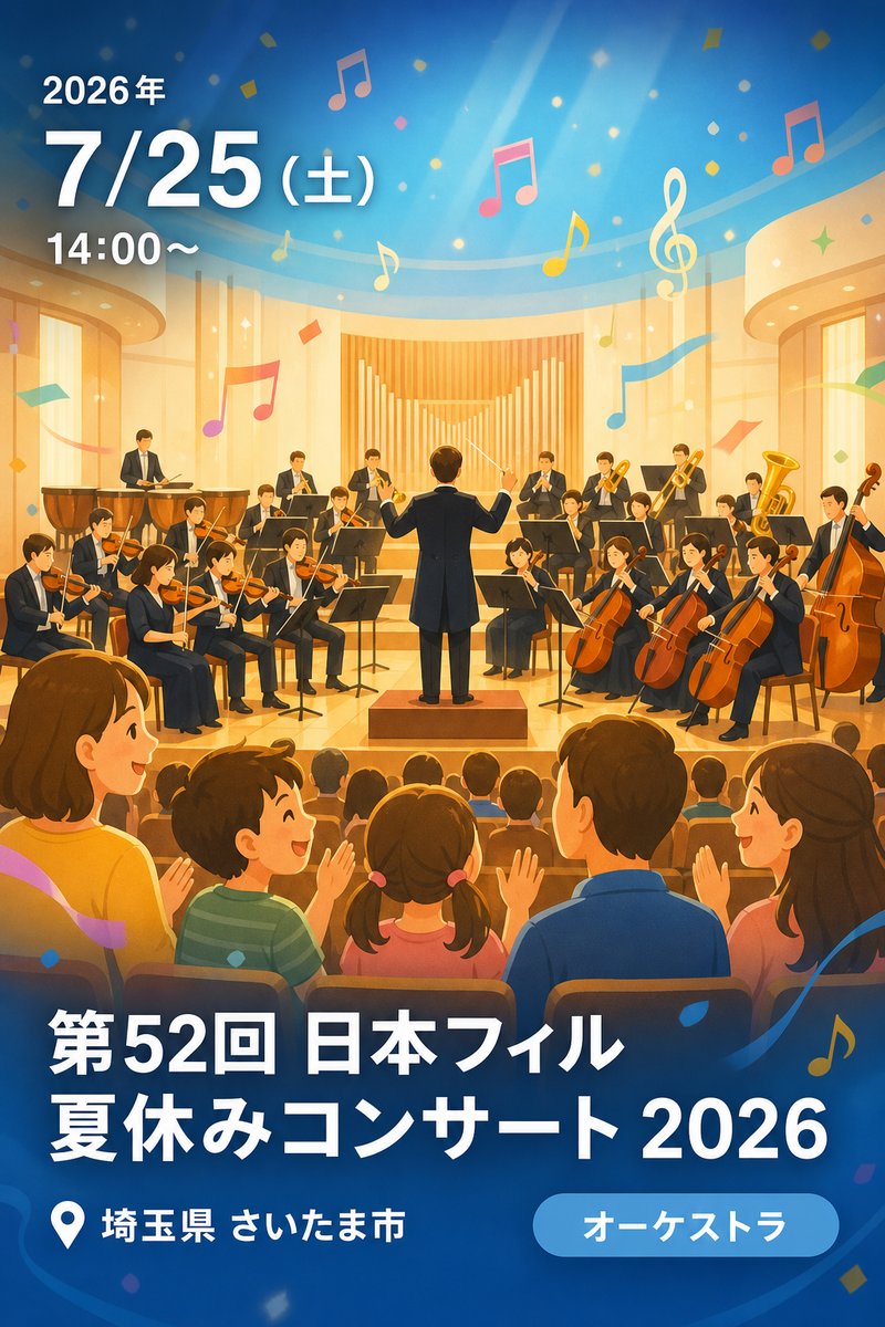 第52回 日本フィル 夏休みコンサート2026