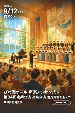 びわ湖ホール 声楽アンサンブル 第84回定期公演 高島公演 信長貴富を迎えて