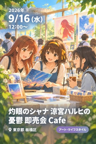 灼眼のシャナ 涼宮ハルヒの憂鬱 即売会 Cafe