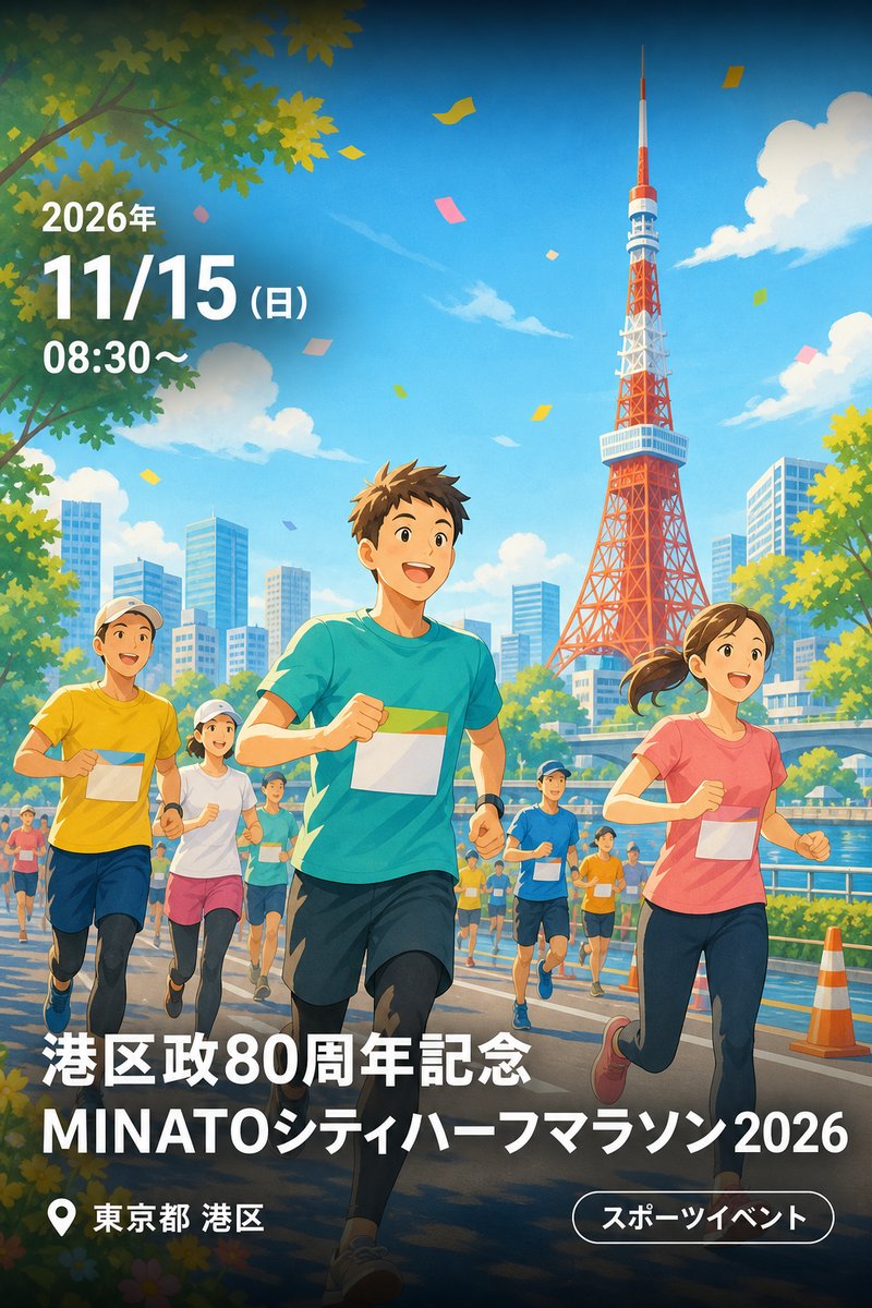 港区政80周年記念 MINATOシティハーフマラソン2026