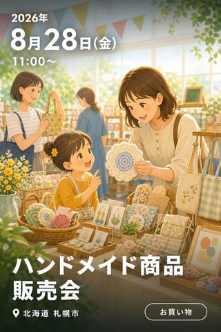 ハンドメイド商品販売会