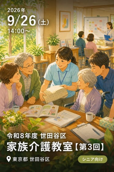 令和8年度 世田谷区 家族介護教室【第3回】