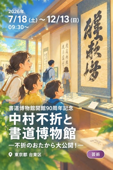 書道博物館開館90周年記念 中村不折と書道博物館 ―不折のおたから大公開！―