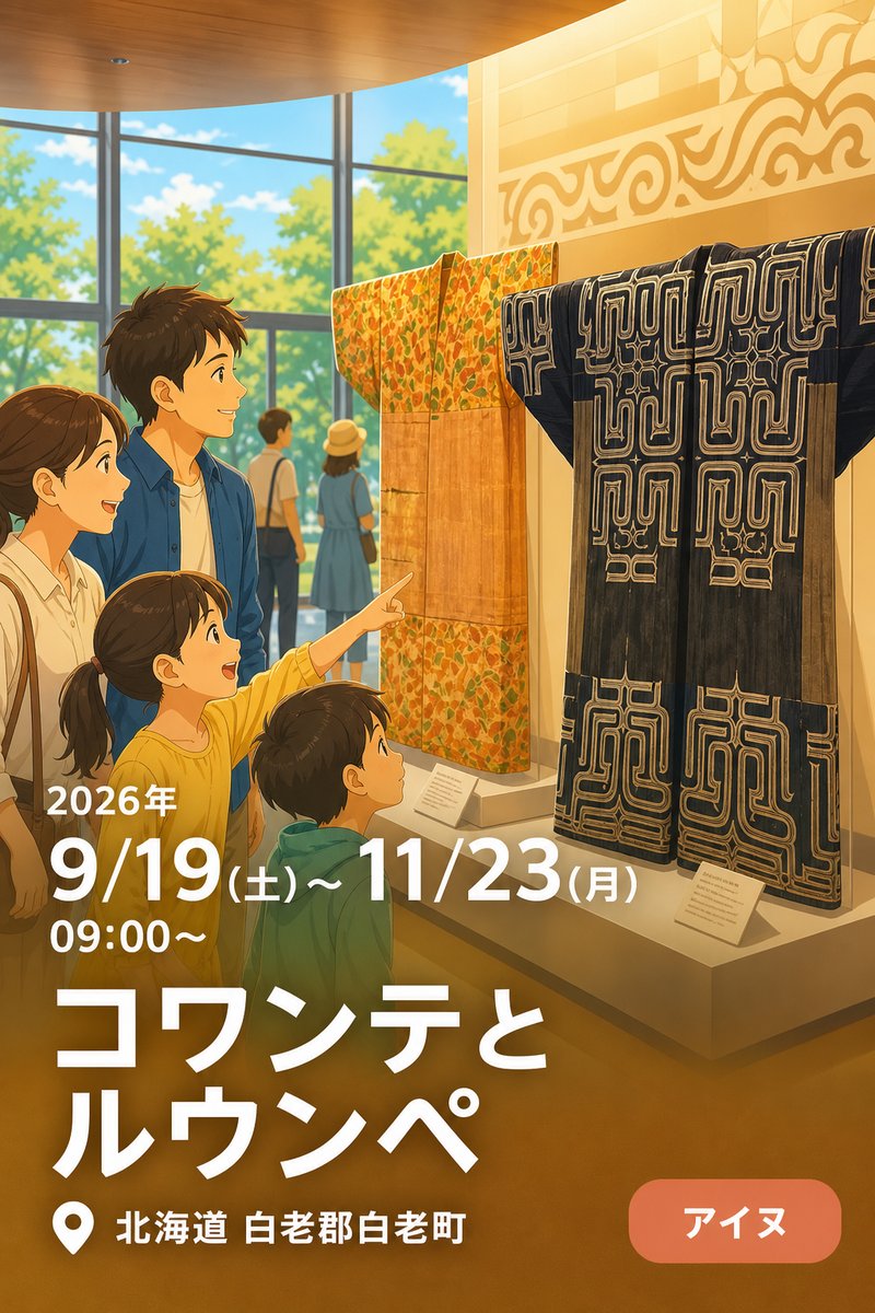 国立アイヌ民族博物館 第12回特別展示 コワンテとルウンペ