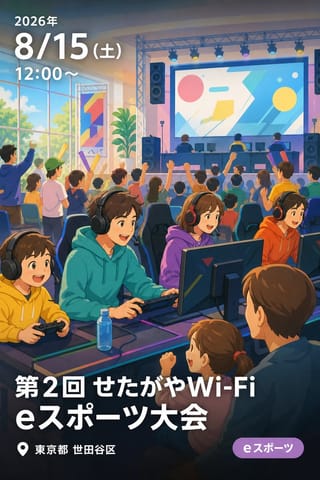 第2回 せたがやWi-Fi eスポーツ大会（世田谷区民会館別館）