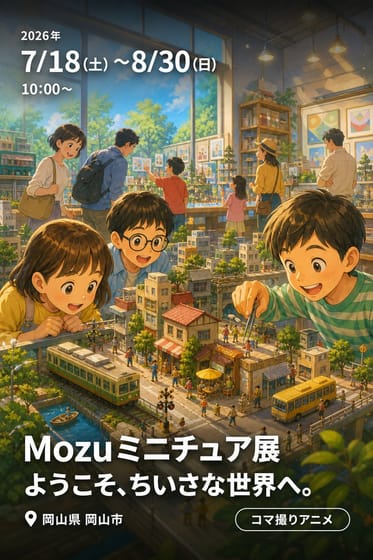Mozuミニチュア展 ようこそ、ちいさな世界へ。