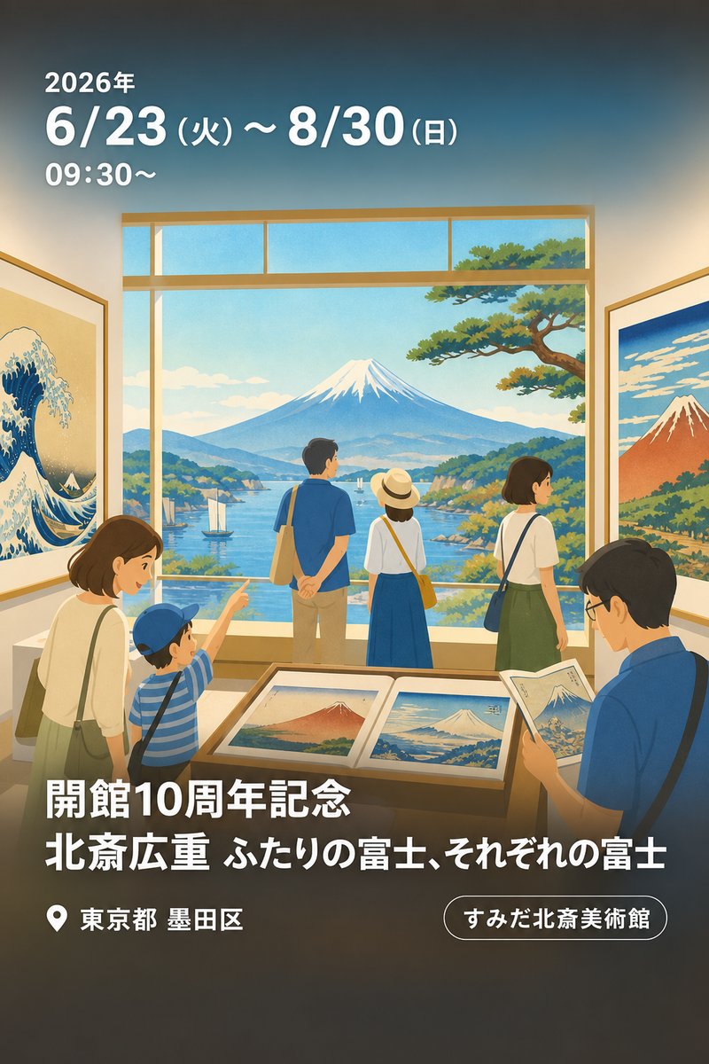 開館10周年記念 北斎広重 ふたりの富士、それぞれの富士