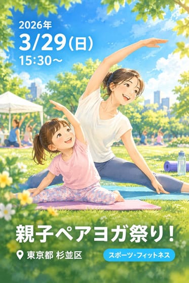 親子ペアヨガ祭り！