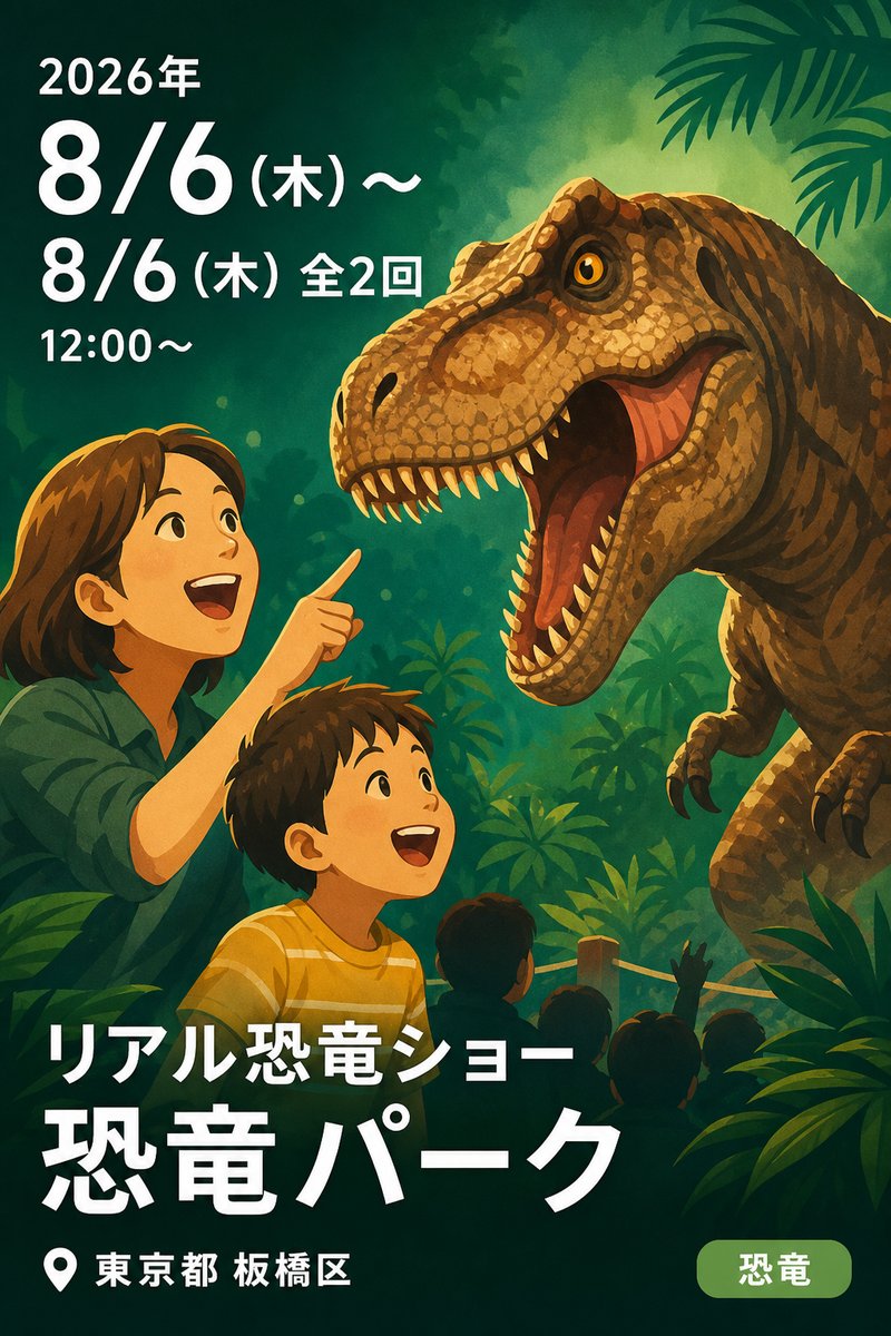 リアル恐竜ショー 恐竜パーク