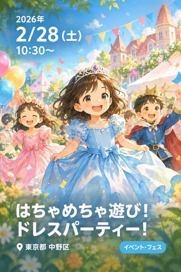 はちゃめちゃ遊び！ドレスパーティー！