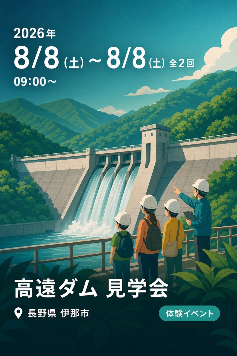 高遠ダム 見学会