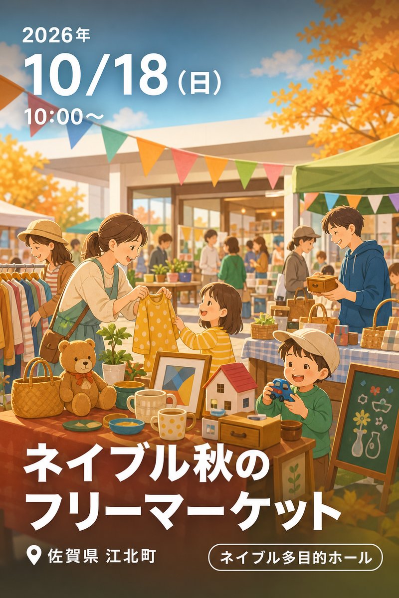 ネイブル秋のフリーマーケット