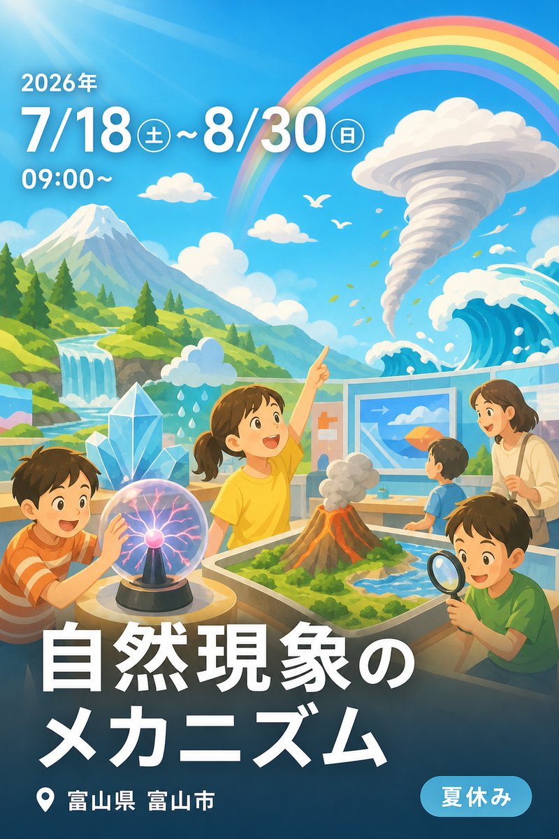 令和8年度 特別展 自然現象のメカニズム