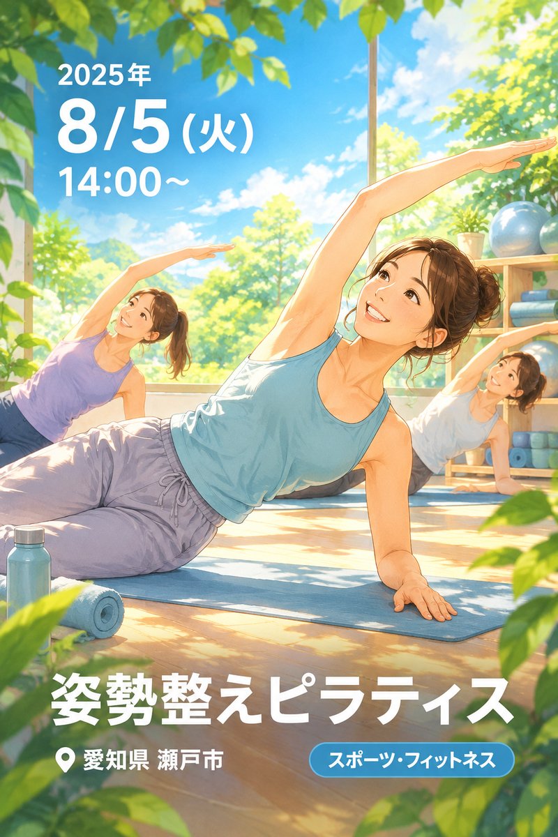 姿勢整えピラティス